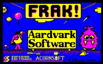 Frak v0.2 (1986)(Aardvark Software)[a] screen shot title